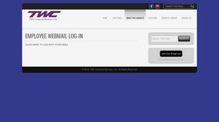 Employee Webmail Log-In - TWC Concrete Services