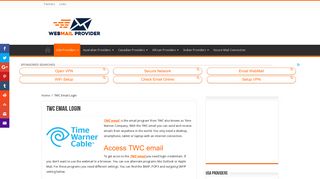 TWC Email Login - TWC Email settings - Time Warner Cable Login -