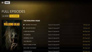Watch Full Episodes Including The Walking Dead & More - AMC