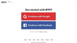 Sign in to your IFTTT account - IFTTT