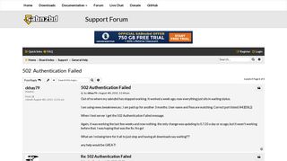 502 Authentication Failed - SABnzbd Forums