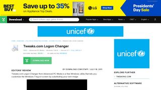 Tweaks.com Logon Changer - Free download and software reviews ...