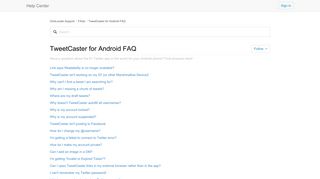 TweetCaster for Android FAQ – OneLouder Support