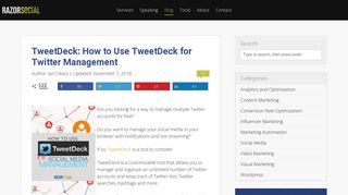 TweetDeck: How to Use TweetDeck to save time managing twitter!