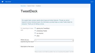 TweetDeck | Help Center - Twitter support