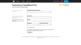 Subscribe to TweetReach Pro | TweetReach