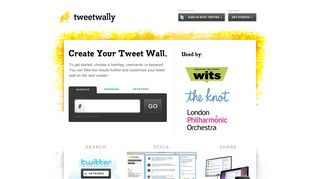 Tweetwally - Create a Tweetwall to Organize and Present Tweets