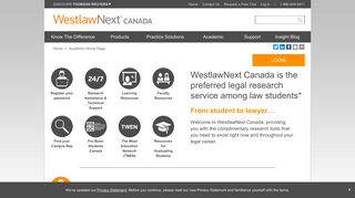 Academic Home Page | WestlawNext Canada