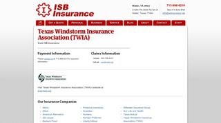 Texas Windstorm Insurance Association (TWIA) - ISB Insurance