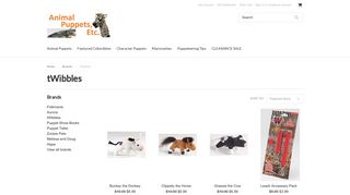 tWibbles Products - Animal Puppets, Etc.