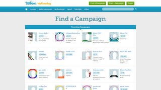 Find a Campaign | Twibbon