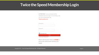 Twice the Speed Membership Site | #TeamLoyal