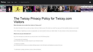 Twicsy Privacy Policy | Twicsy - Twitter Picture Discovery