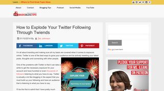 How to Explode Your Twitter Following Through Twiends | Basic Blog ...