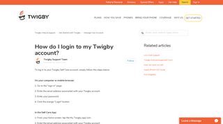 How do I login to my Twigby account? – Twigby Help & Support