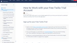 How to Work with your Free Twilio Trial Account - Twilio