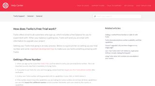 How does Twilio's Free Trial work? – Twilio Support