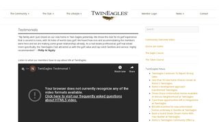 Testimonials - TwinEagles