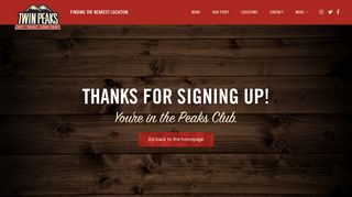 You're in the Peaks Club | Twin Peaks Restaurants - Eats. Drinks ...
