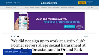 'We did not sign up to work at a strip club': Former servers allege ...