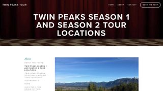 TWIN PEAKS SEASON 1 AND SEASON 2 TOUR ... - Twin Peaks Tour