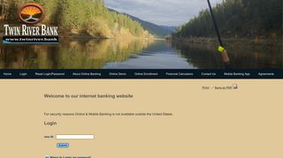 Login - the Twin River Bank website!