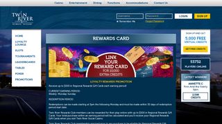 Reward Card | Promotions | Twin River