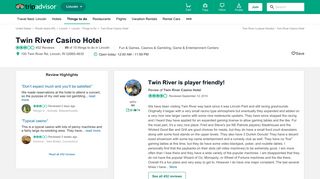 Twin River is player friendly! - Review of Twin River Casino Hotel ...