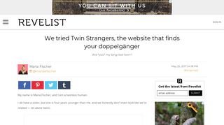 We tried Twin Strangers, the website that finds your doppelgänger ...