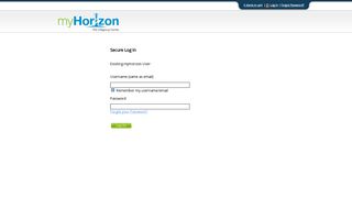 Log In - My Account - myHorizon