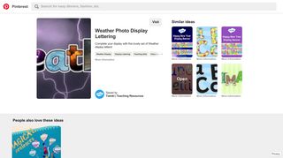 Weather Photo Display Lettering - Twinkl. Sign up to Twinkl for free ...