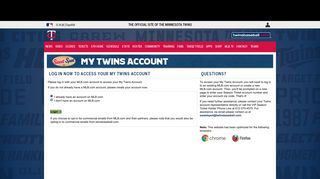 Login | Minnesota Twins