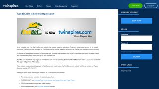 TwinSpires.com | ICanBet.com is now TwinSpires.com | Bet Online ...