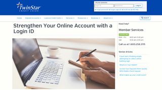 Strengthen Your Online Account with a Login ID | TwinStar Credit Union