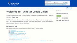 Welcome to TwinStar Credit Union