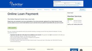 Online Loan Payment | TwinStar Credit Union