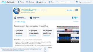 TwistedWave 1.20.2 free download for Mac | MacUpdate