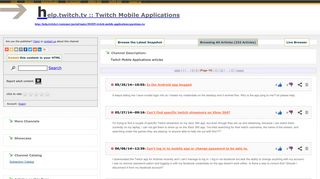 help.twitch.tv :: Twitch Mobile Applications