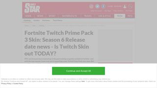 Fortnite Twitch Prime Pack 3 Skin: Season 6 Release date news - Is ...
