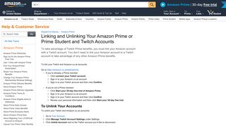 Amazon.co.uk Help: Linking and Unlinking Your Amazon Prime or ...