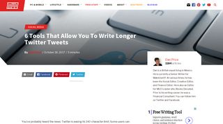 6 Tools That Allow You To Write Longer Twitter Tweets - MakeUseOf
