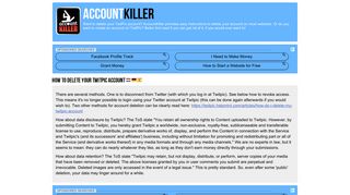 Delete your TwitPic account | accountkiller.com