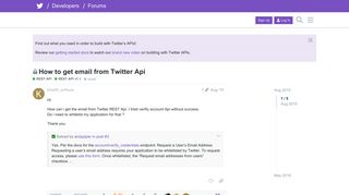 How to get email from Twitter Api - REST API v1.1 - Twitter Developers