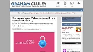 How to better protect your Twitter account from hackers - Graham Cluley