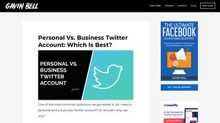 Personal vs. Business Twitter account: which is best? | Mr Gavin Bell