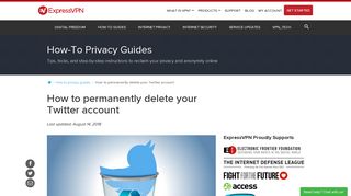 How to Permanently Delete Your Twitter Account - ExpressVPN