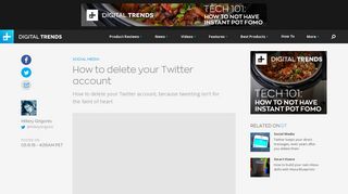 How to Delete Your Twitter Account | Digital Trends