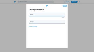 Sign up for Twitter / Twitter