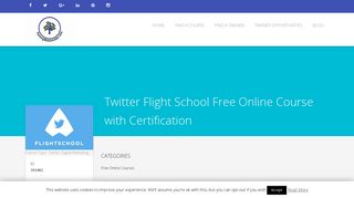 Twitter Flight School Free Online Course with Certification ...