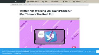 Twitter Not Working On Your iPhone? Here's The Real Fix!